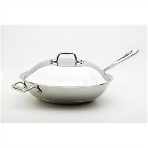 Copper-Core Stainless Steel 12" Chef's Pan with Lid