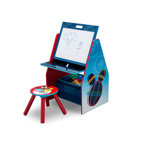 Disney Mickey Easel Activity Center w/ Stool & Toy Organizer