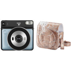 INSTAX SQUARE SQ6 Instant Film Camera with Case Kit (Aqua Blue)