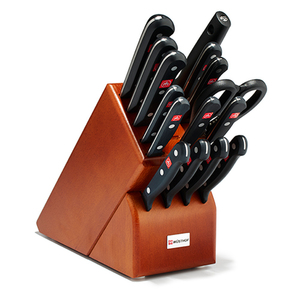 16pc Gourmet Knife Block Set Cherry