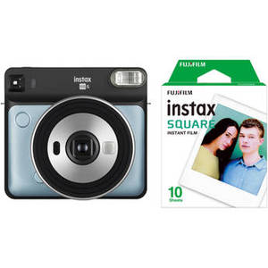 INSTAX SQUARE SQ6 Instant Film Camera with Film Kit (Aqua Blue)