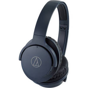 ATH-ANC500BT QuietPoint Wireless Over-Ear Noise-Canceling Headphones (Navy)