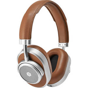 MW65 Wireless Noise-Canceling Over-Ear Headphones (Silver Metal & Brown Leather)