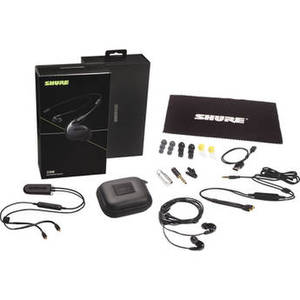 SE846 Sound-Isolating Earphones with Bluetooth 5.0 and Wired Accessory Cables (Black)