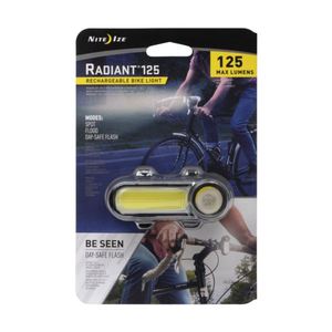 Radiant 125 Rechargeable Bike Light - White