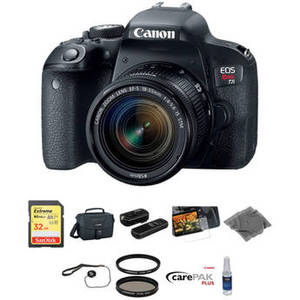 EOS Rebel T7i DSLR Camera with 18-55mm Lens Deluxe Kit