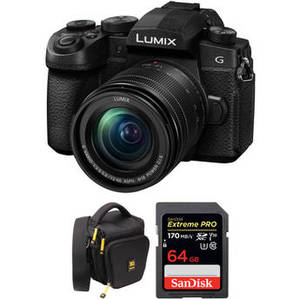 Lumix DC-G95 Mirrorless Digital Camera with 12-60mm Lens and Accessories Kit