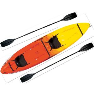 Malibu Two Recreational Kayak plus Standard Kayak Paddles - Sunrise