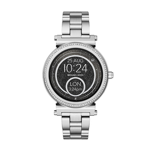 Ladies Access Sofie Silver-Tone Crystal Smartwatch